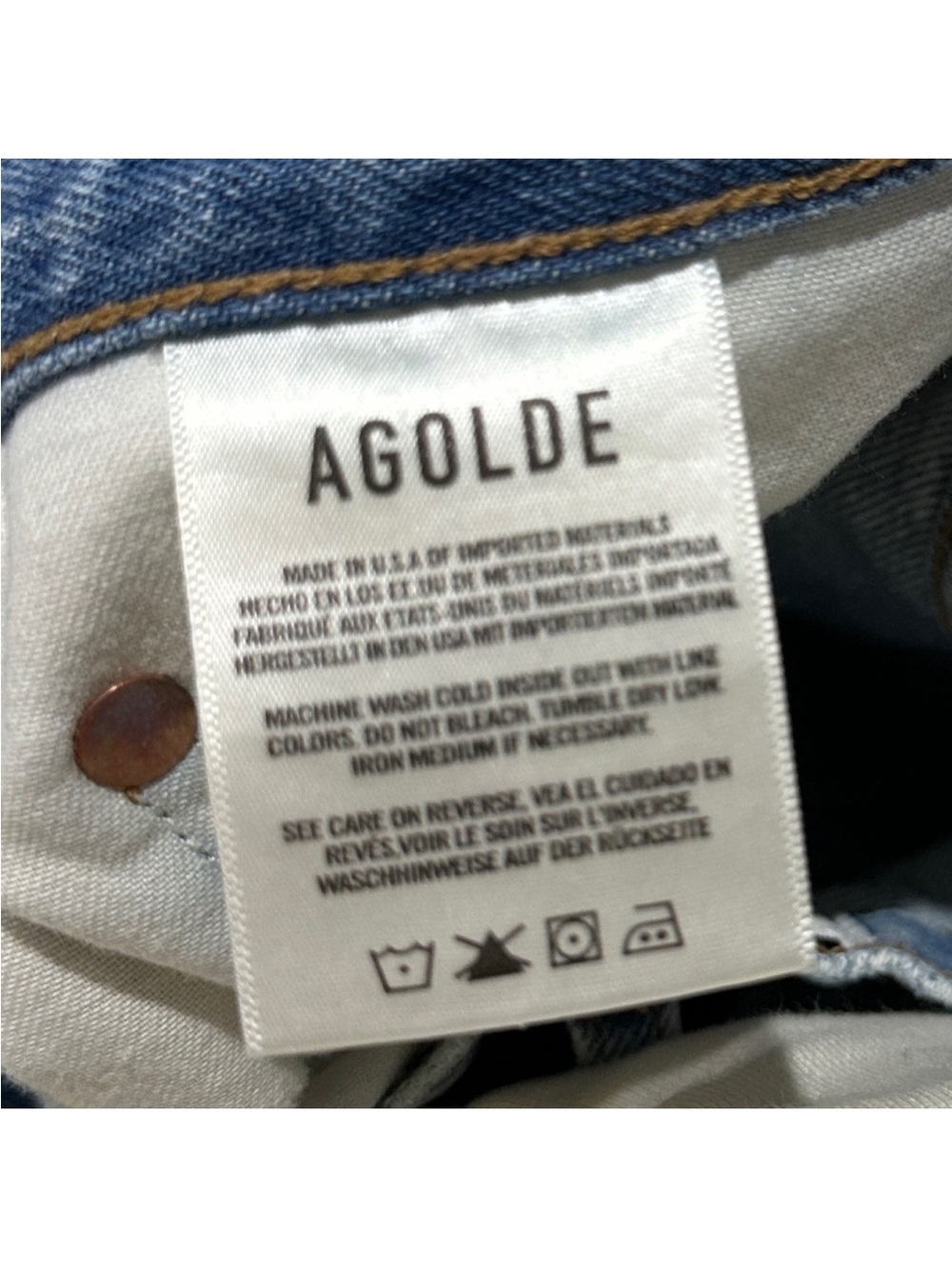 Agolde Riley High Rise Straight Leg Crop Jean - Picture 6 of 11
